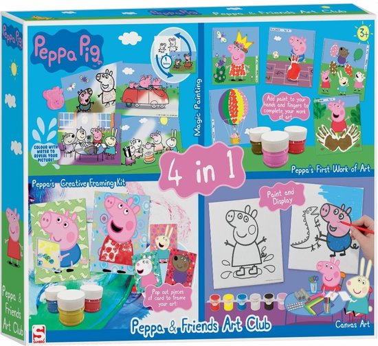 Peppa Pig 4 in 1 Knutsel en Verfset – trendmall.nl